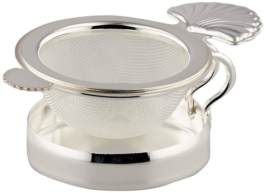 シルバーティーストレーナースタンド付き 茶こし15cm シルバーティーストレーナースタンド付き 茶こし15cm(No.155